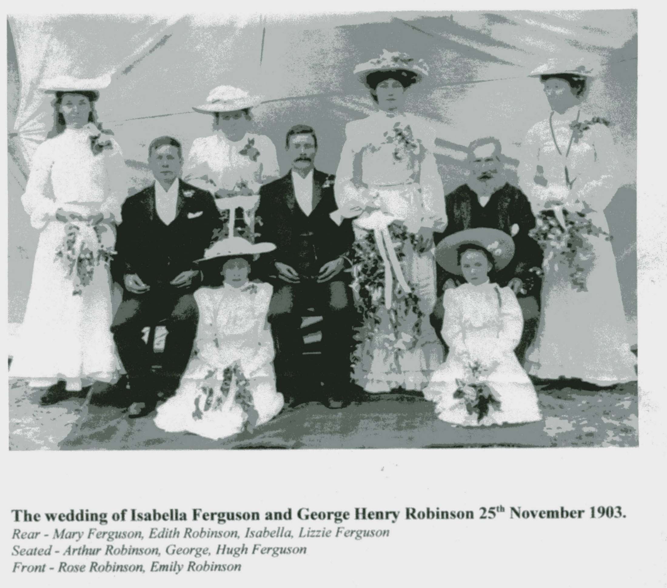 Isabella Ferguson & George Henry Robinson's Weddin