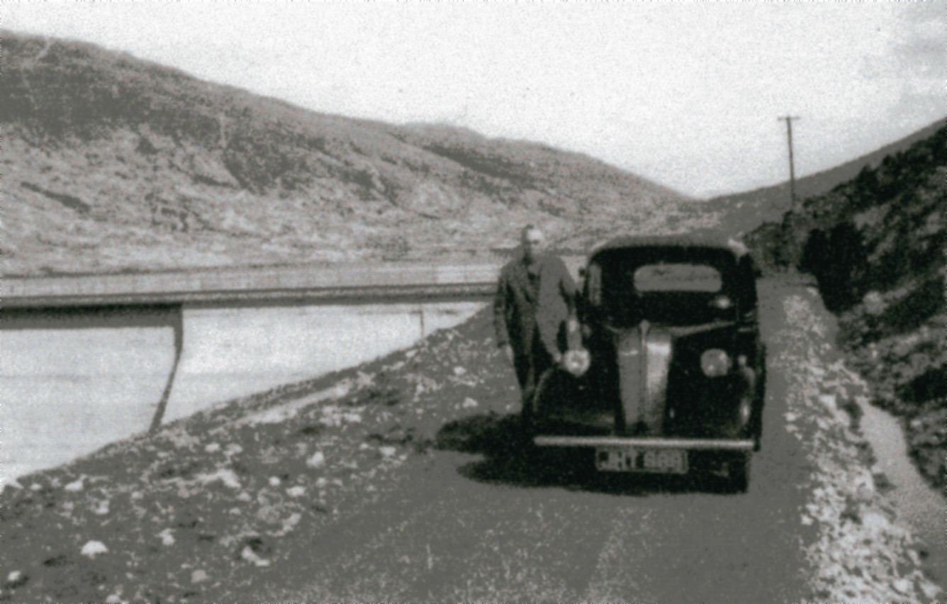 Archie McVicar with car