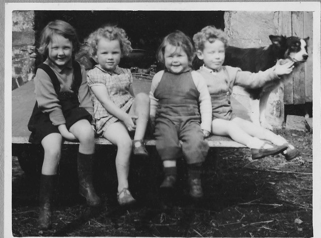 Norma, Hazel and Sheila MacKay and cousin Barry